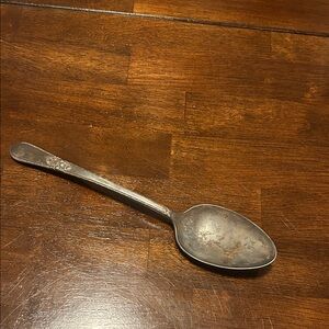 Vintage Silver plated  Spoon 1847 Rogers Brothers I S large serving spoon